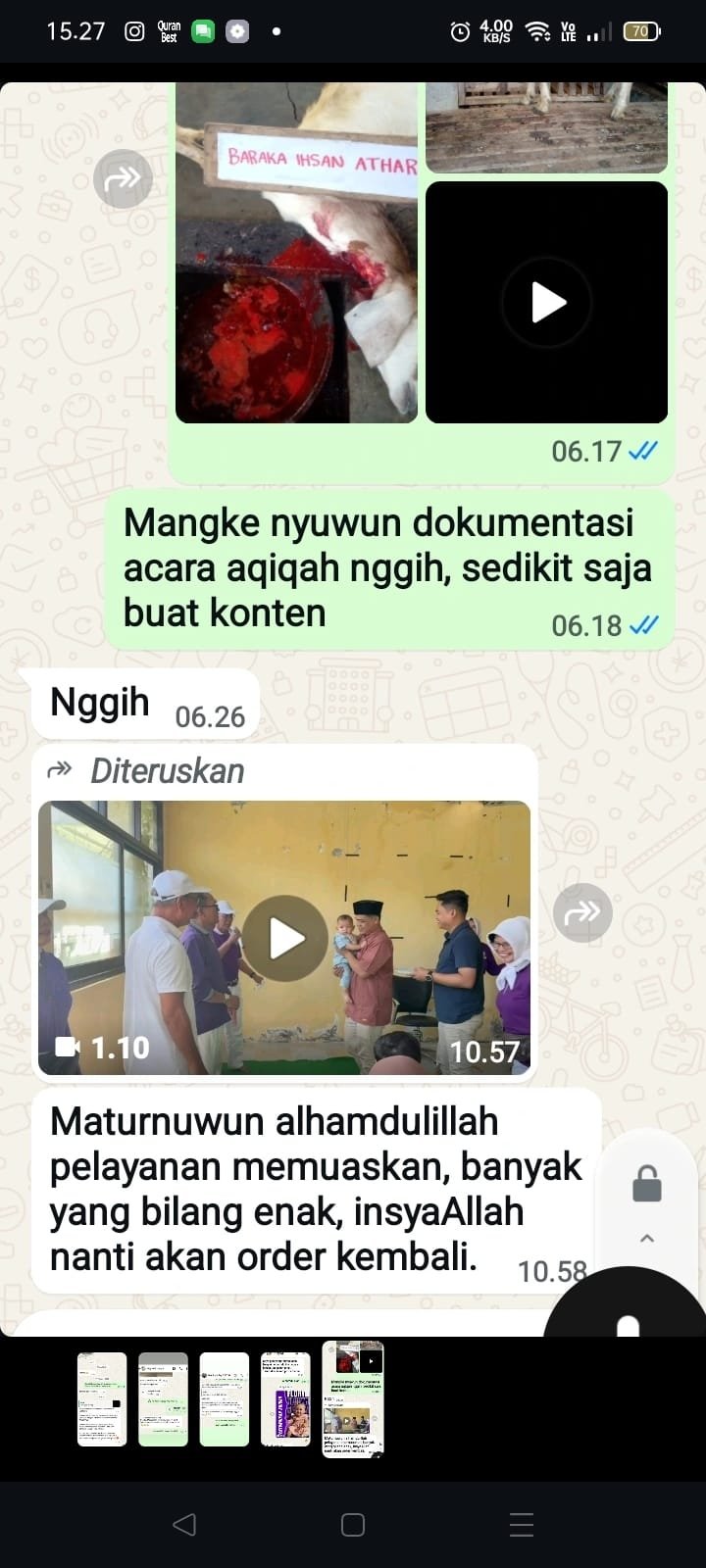 Testimoni Aqiqah Sarirasa